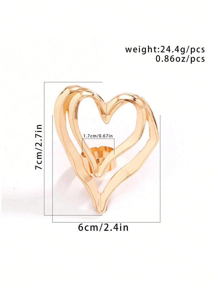 Gold Heart Shaped Ring