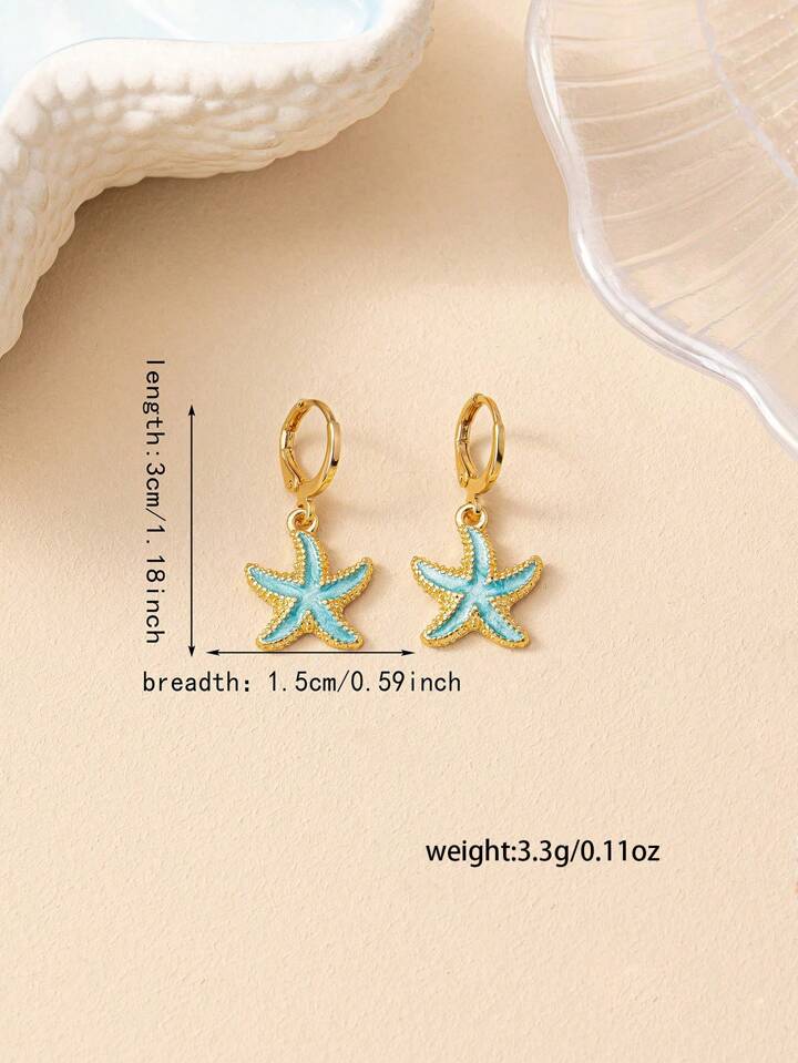 Small Starfish Earrings