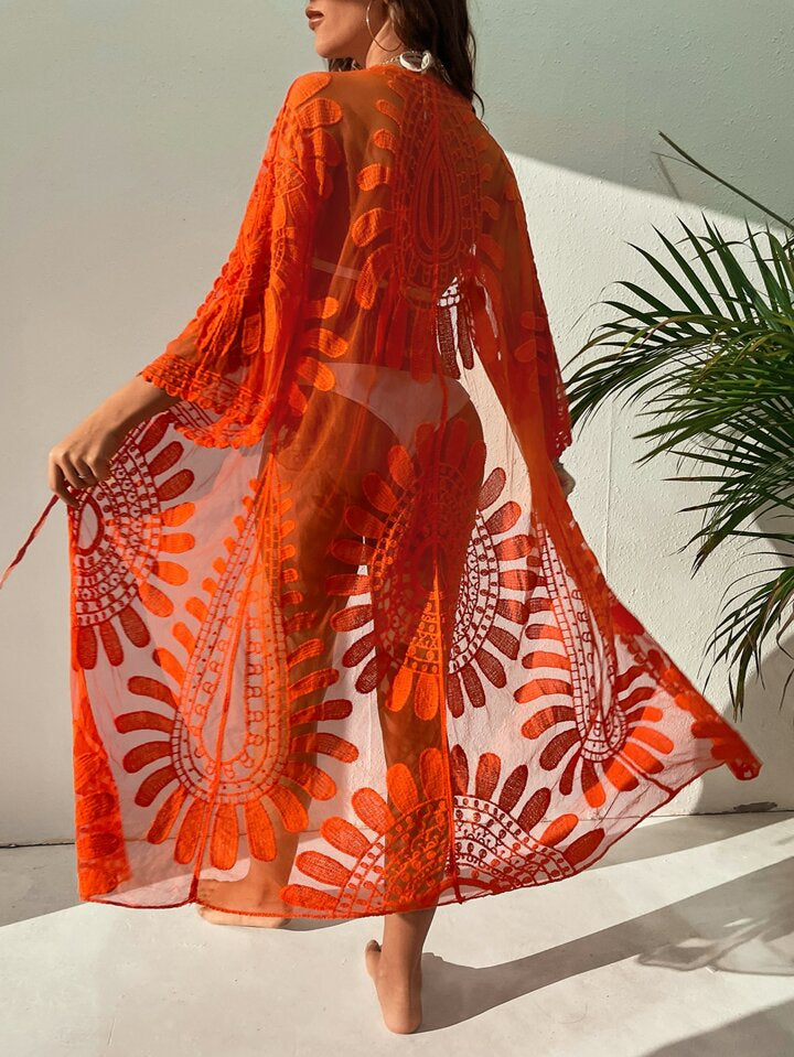 Sunset Bloom Kimono