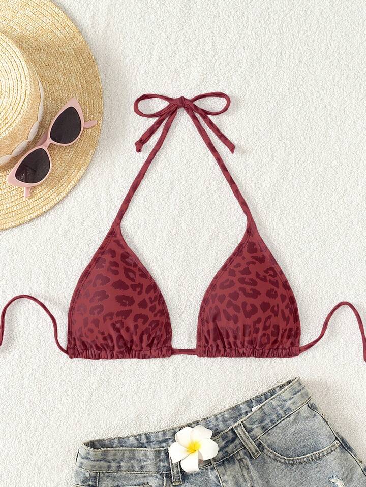 Burgundy Wild Triangle Top