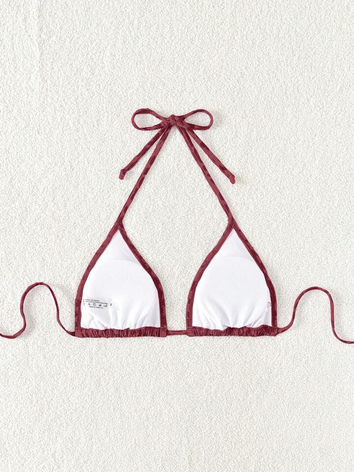 Burgundy Wild Triangle Top