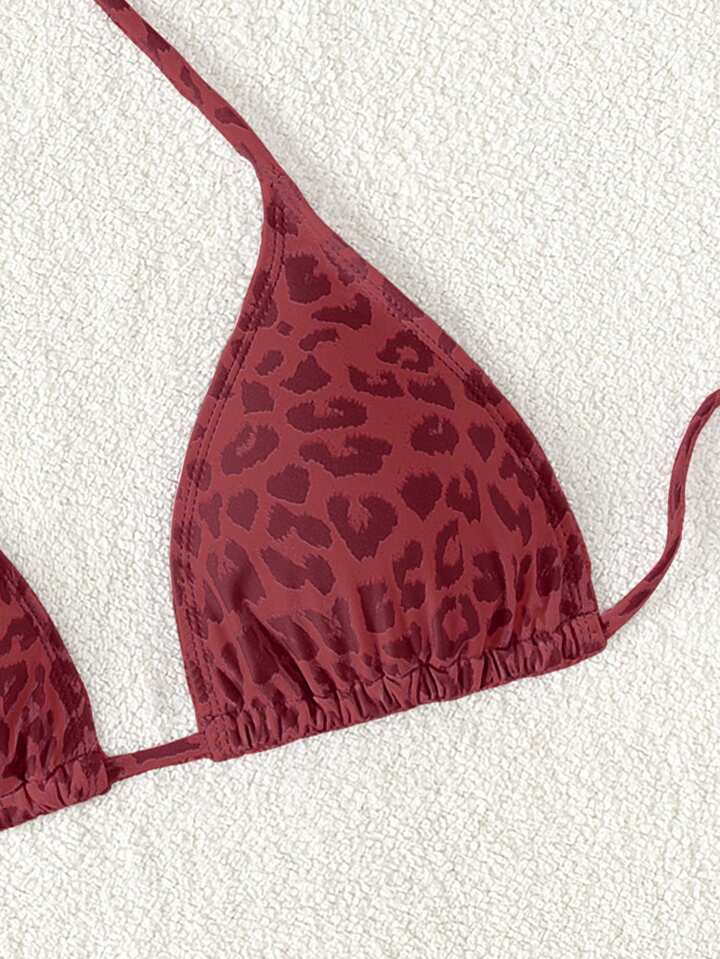 Burgundy Wild Triangle Top